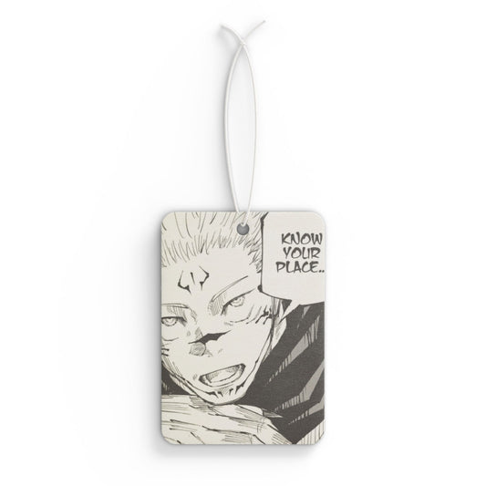 Sakuna - JJK Anime Car Air Freshener - "Know Your Place" Design
