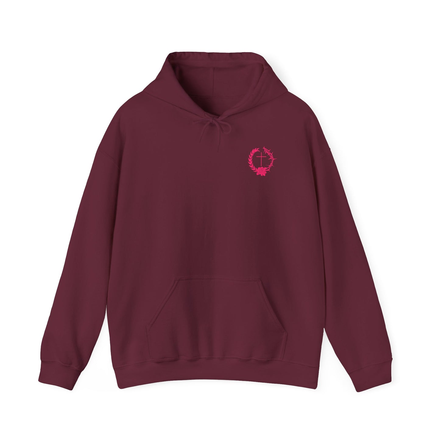 Faith-Inspired Floral Hoodie, Unisex Sweatshirt for Comfort, Perfect for Daily Wear, Gift for Loved Ones, Christian Apparel, Cozy Layering